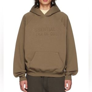 ESSENTIALS
Brown Raglan Hoodie